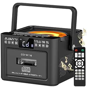 ポータブルカセットプレーヤー ラジオ機能付き 軽量・コンパクト ブラック色 61qClog63BL._UF350,350_QL80_.jpg